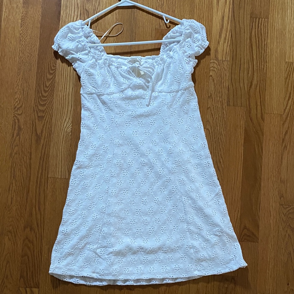 NWT Aeropostale White Eyelet Detail Dress